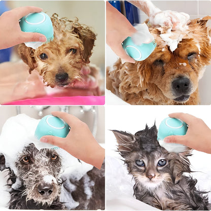 PawScrub™ – Silicone Bath Brush for Pets